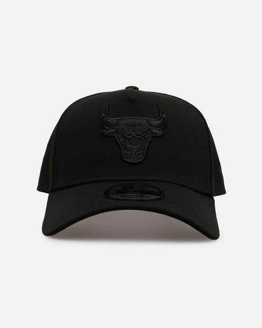 New Era Chicago Bulls 'Easy Black' 9FORTY A-Frame Snapback Black/Black