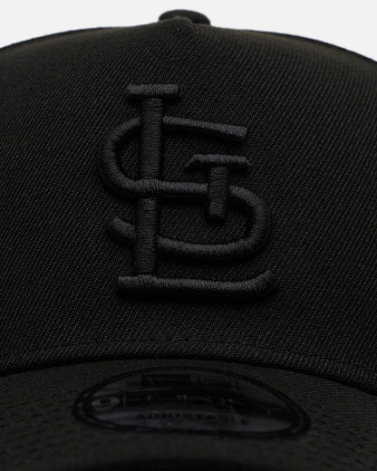 New Era St. Louis Cardinals 'Easy Black' 9FORTY A-Frame Snapback Black/Black
