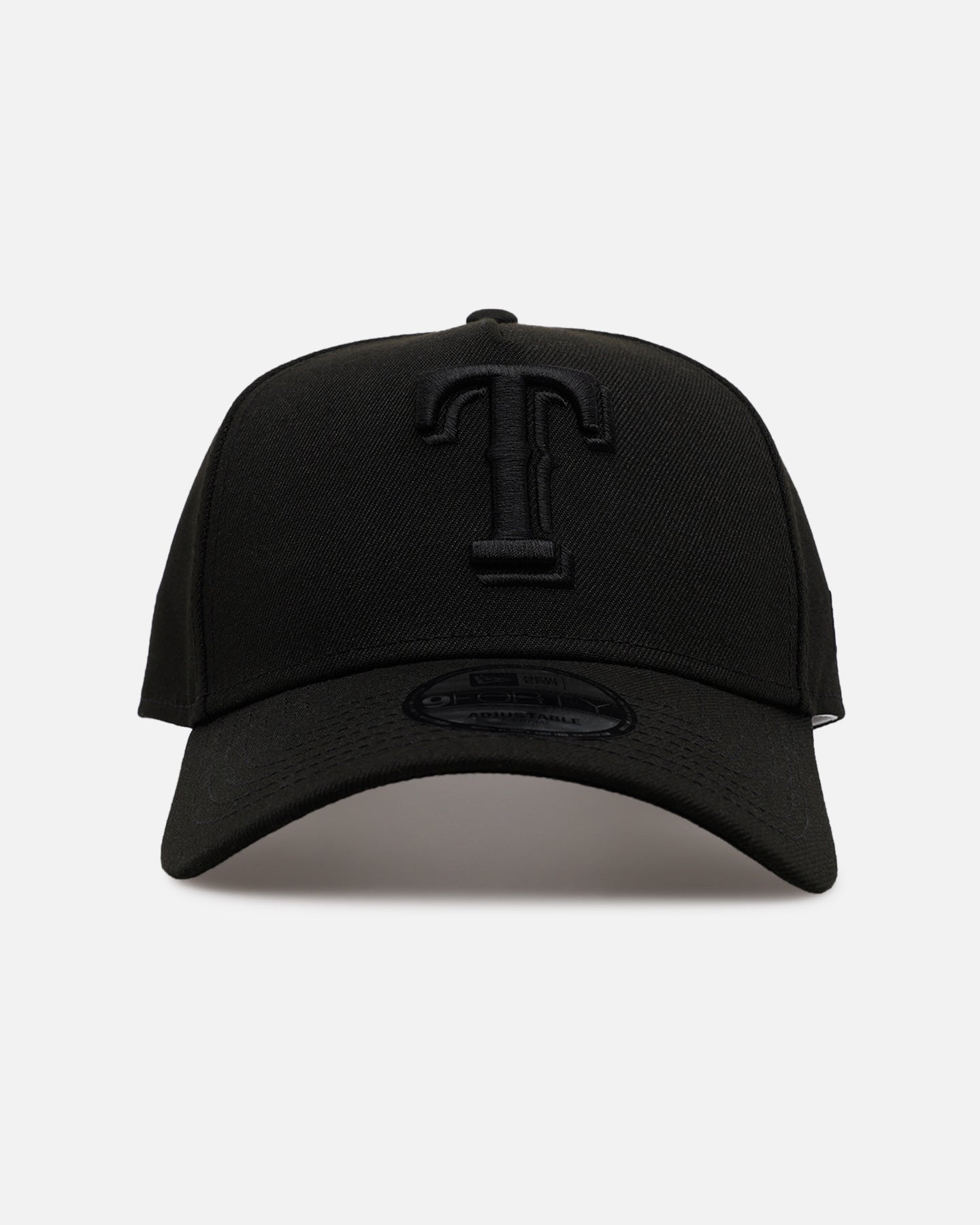 New Era Texas Rangers 'Easy Black' 9FORTY A-Frame Snapback Black/Black