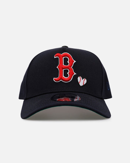 New Era Boston Red Sox 'Baseball Hearts' 9FORTY A-Frame Snapback Official Team Color