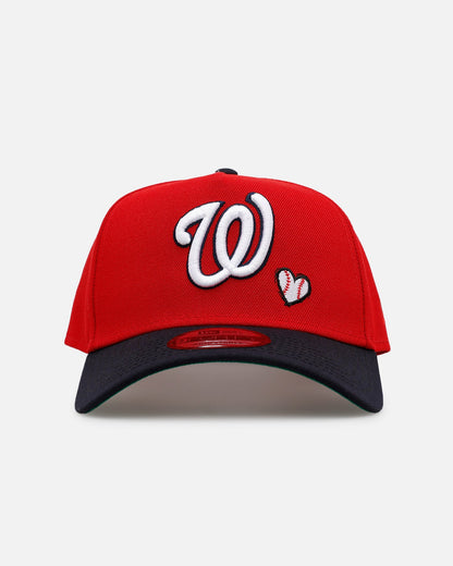New Era Washington Nationals 'Baseball Hearts' 9FORTY A-Frame Snapback Official Team Color