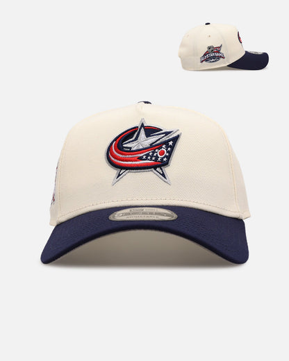 New Era Columbus Blue Jackets 'Team Color Visor' 9FORTY A-Frame Snapback Chrome/Official Team Color