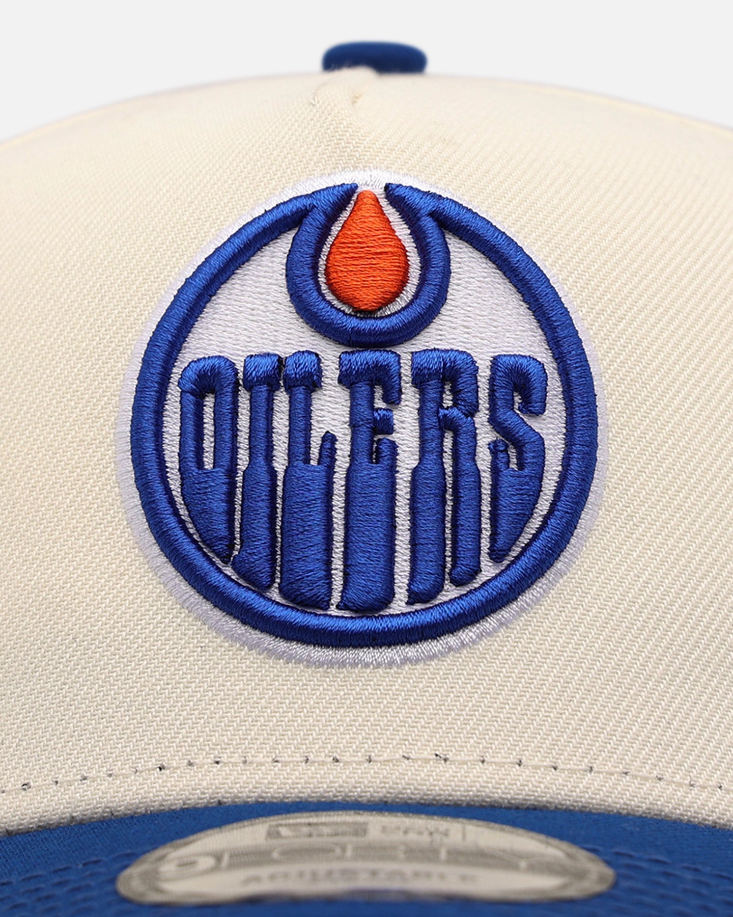 New Era Edmonton Oilers 'Team Color Visor' 9FORTY A-Frame Snapback Chrome/Official Team Color
