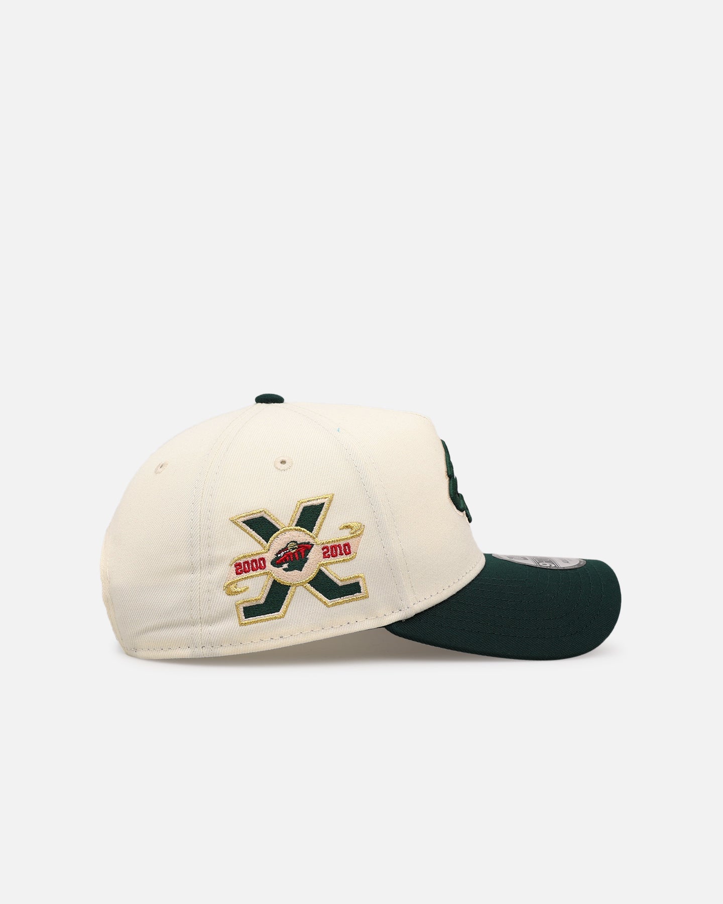 New Era Minnesota Wild 'Team Color Visor' 9FORTY A-Frame Snapback Chrome/Official Team Color