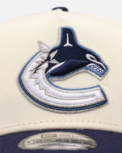 New Era Vancouver Canucks 'Team Color Visor' 9FORTY A-Frame Snapback Chrome/Official Team Color