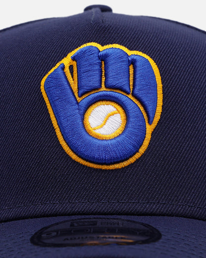 New Era Milwaukee Brewers 'On Field' 9FORTY A-Frame Snapback Official Team Color