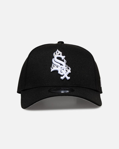 New Era Chicago White Sox 'Flame Logo' 9FORTY A-Frame Snapback Black