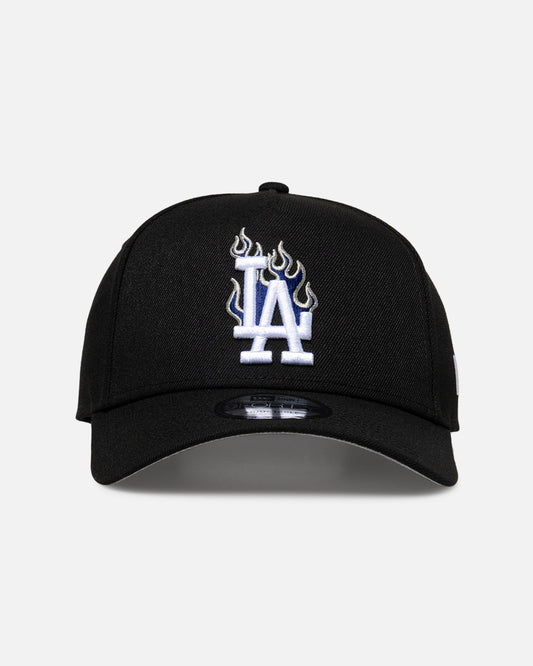 New Era Los Angeles Dodgers 'Flame Logo' 9FORTY A-Frame Snapback Black