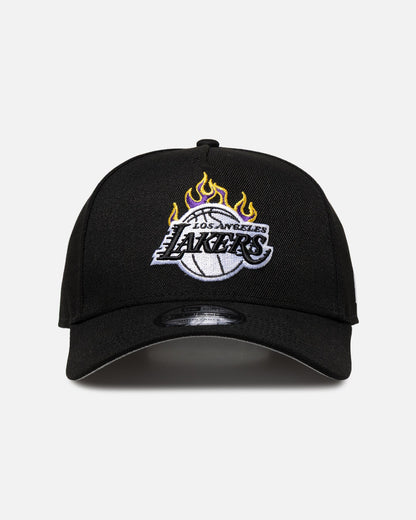New Era Los Angeles Lakers 'Flame Logo' 9FORTY A-Frame Snapback Black