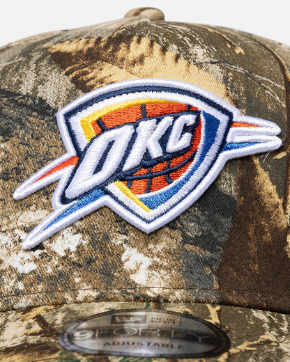 New Era Oklahoma City Thunder 'Real Tree Camo' 9FORTY A-Frame Snapback Real Tree Camo