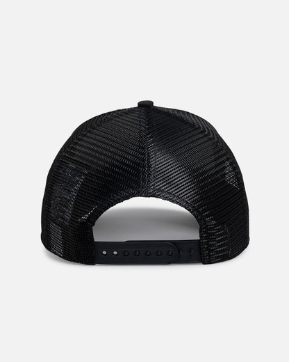 New Era New York Yankees 'Rose Visor' 9FORTY A-Frame Trucker Snapback Black/Rose