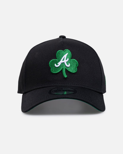 New Era Atlanta Braves 'St.Patrick's Day' 9FORTY A-Frame Snapback Black/Green