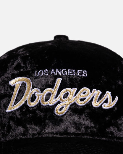 New Era Los Angeles Dodgers 'Velvet' 9FORTY A-Frame Snapback Black/Gold