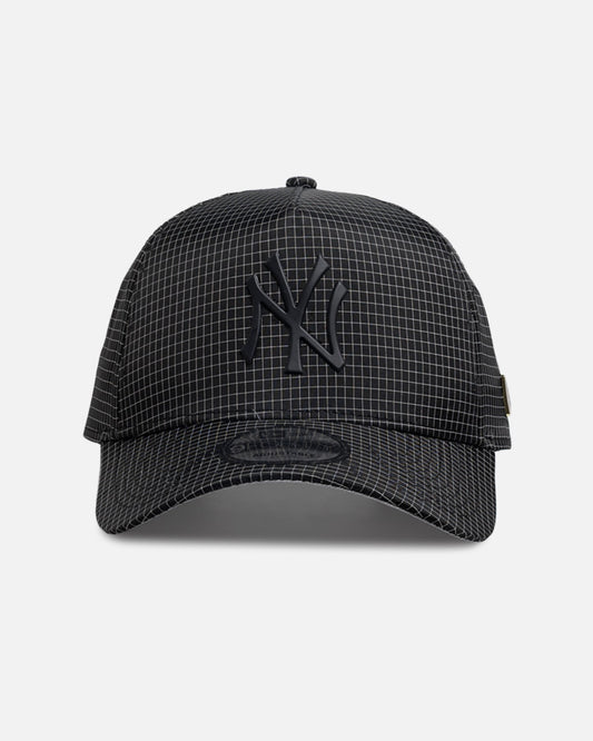 New Era New York Yankees 'Black Ripstop' 9FORTY A-Frame Snapback Black/Black