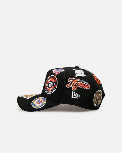 New Era Detroit Tigers 'All Over Embroidery' 9FORTY A-Frame Snapback Black