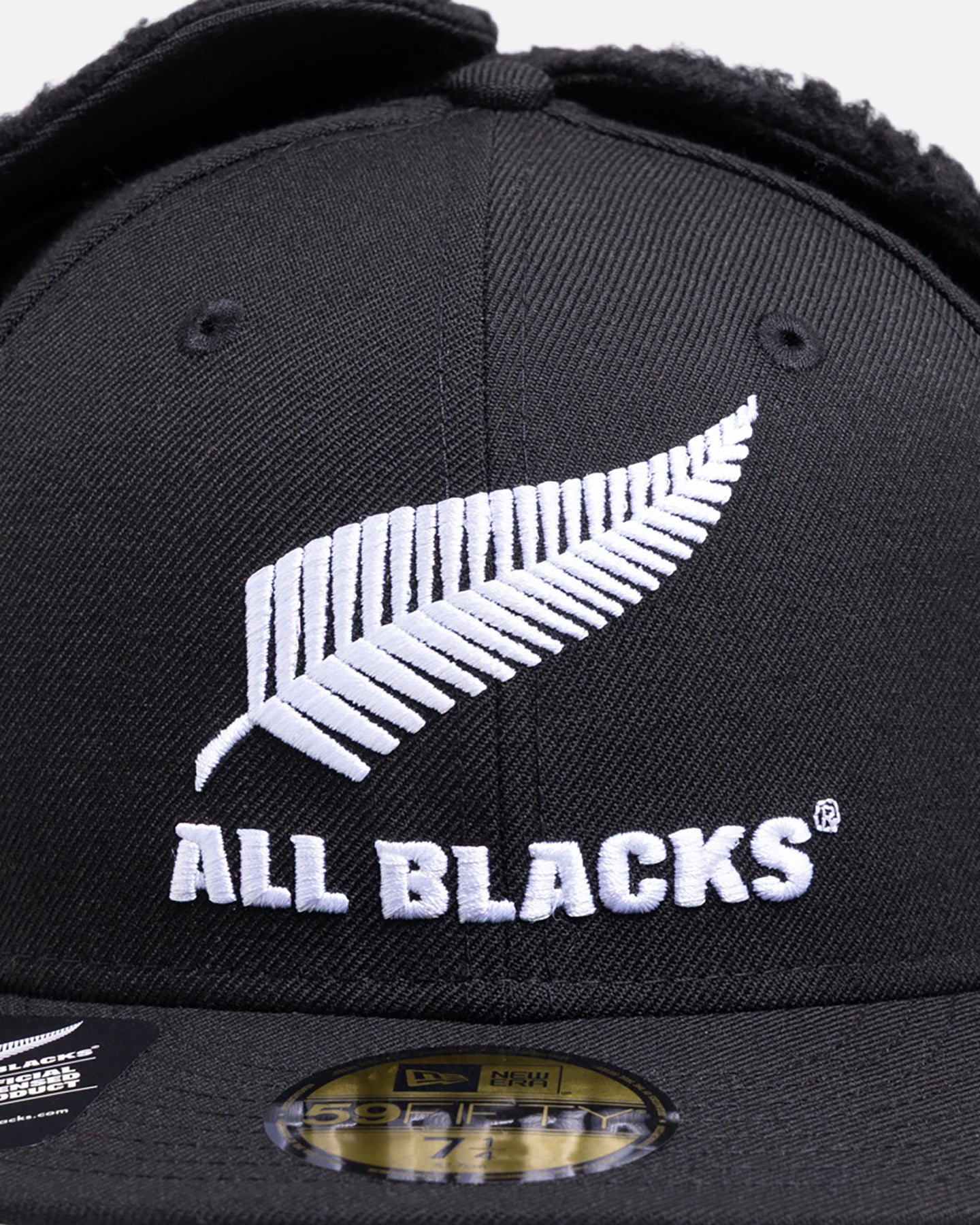 New Era New Zealand All Blacks 59FITY Dog Ear Fitted Black