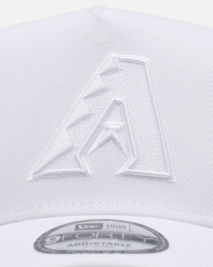 New Era Arizona Diamondbacks 'Easy White' 9FORTY A-Frame Snapback White/White
