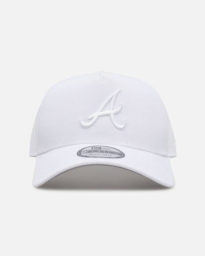 New Era Atlanta Braves 'Easy White' 9FORTY A-Frame Snapback White/White