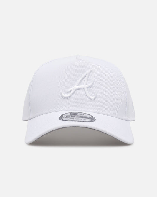 New Era Atlanta Braves 'Easy White' 9FORTY A-Frame Snapback White/White