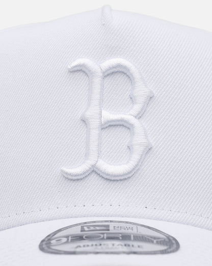 New Era Boston Red Sox 'Easy White' 9FORTY A-Frame Snapback White/White