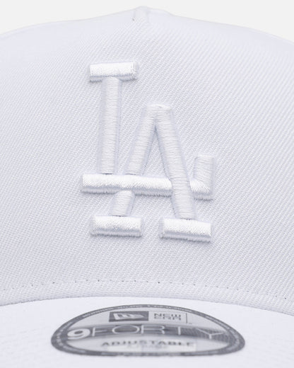New Era Los Angeles Dodgers 'Easy White' 9FORTY A-Frame Snapback White/White