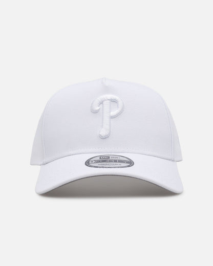 New Era Philadelphia Phillies 'Easy White' 9FORTY A-Frame Snapback White/White