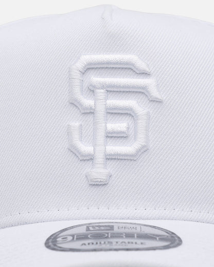 New Era San Francisco Giants 'Easy White' 9FORTY A-Frame Snapback White/White