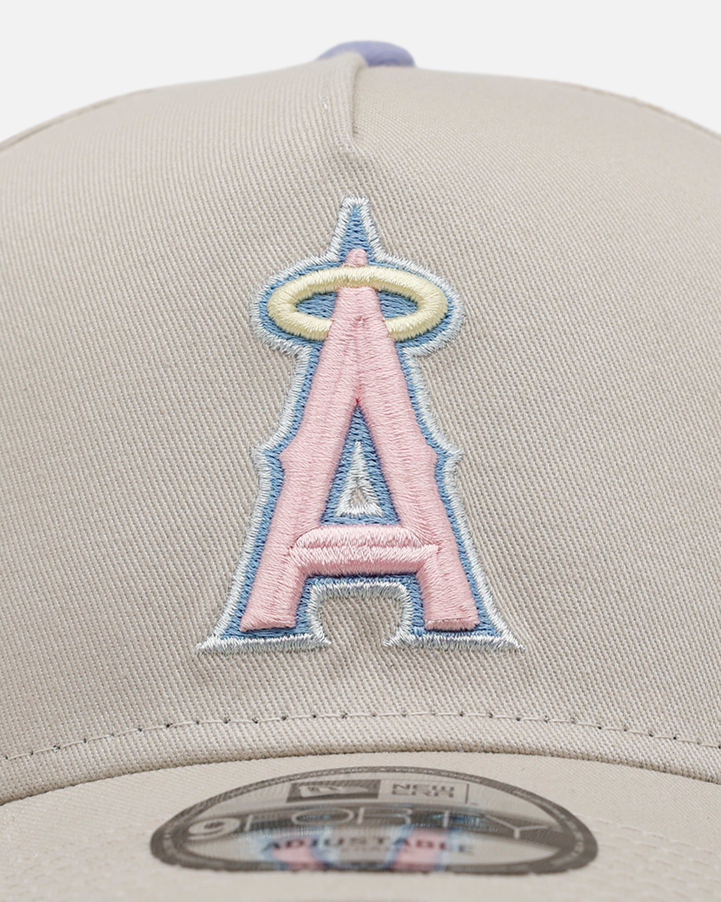 New Era Los Angeles Angels 'Pastel 2.0' 9FORTY A-Frame Snapback Stone