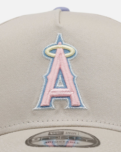 New Era Los Angeles Angels 'Pastel 2.0' 9FORTY A-Frame Snapback Stone