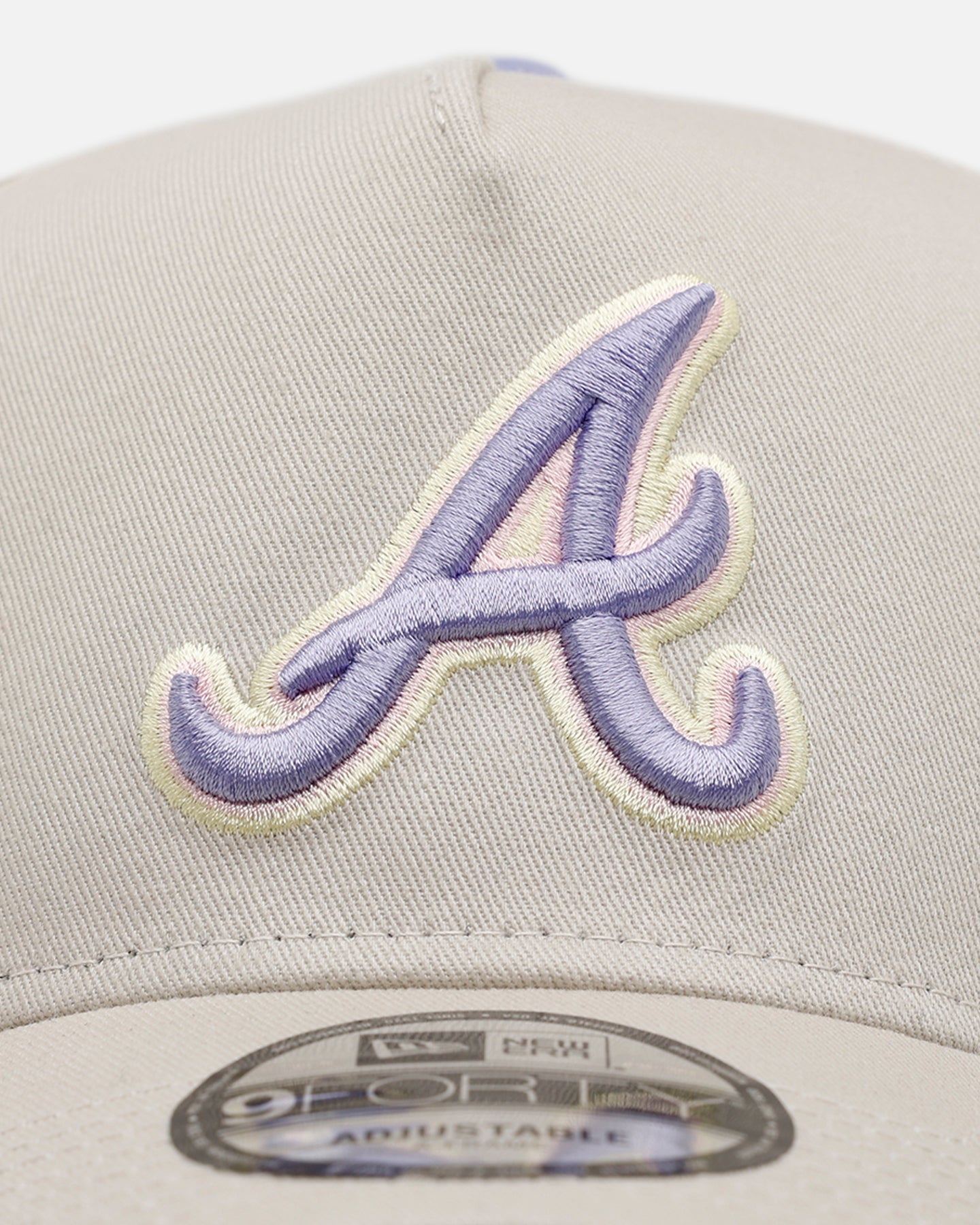 New Era Atlanta Braves 'Pastel 2.0' 9FORTY A-Frame Snapback Stone