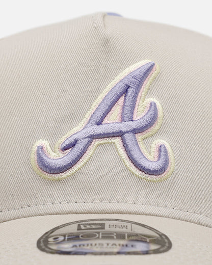 New Era Atlanta Braves 'Pastel 2.0' 9FORTY A-Frame Snapback Stone