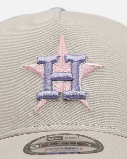 New Era Houston Astros 'Pastel 2.0' 9FORTY A-Frame Snapback Stone