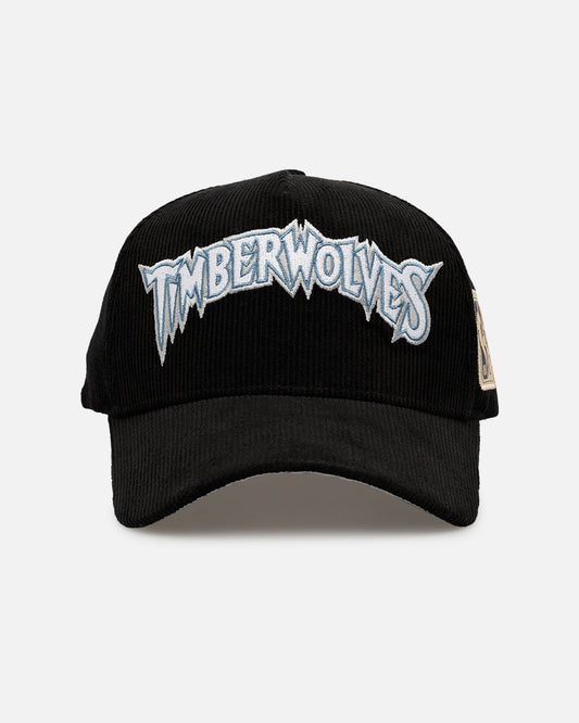 Mitchell & Ness Minnesota Timberwolves 'Vintage Cord' Pro Pinch Snapback Black