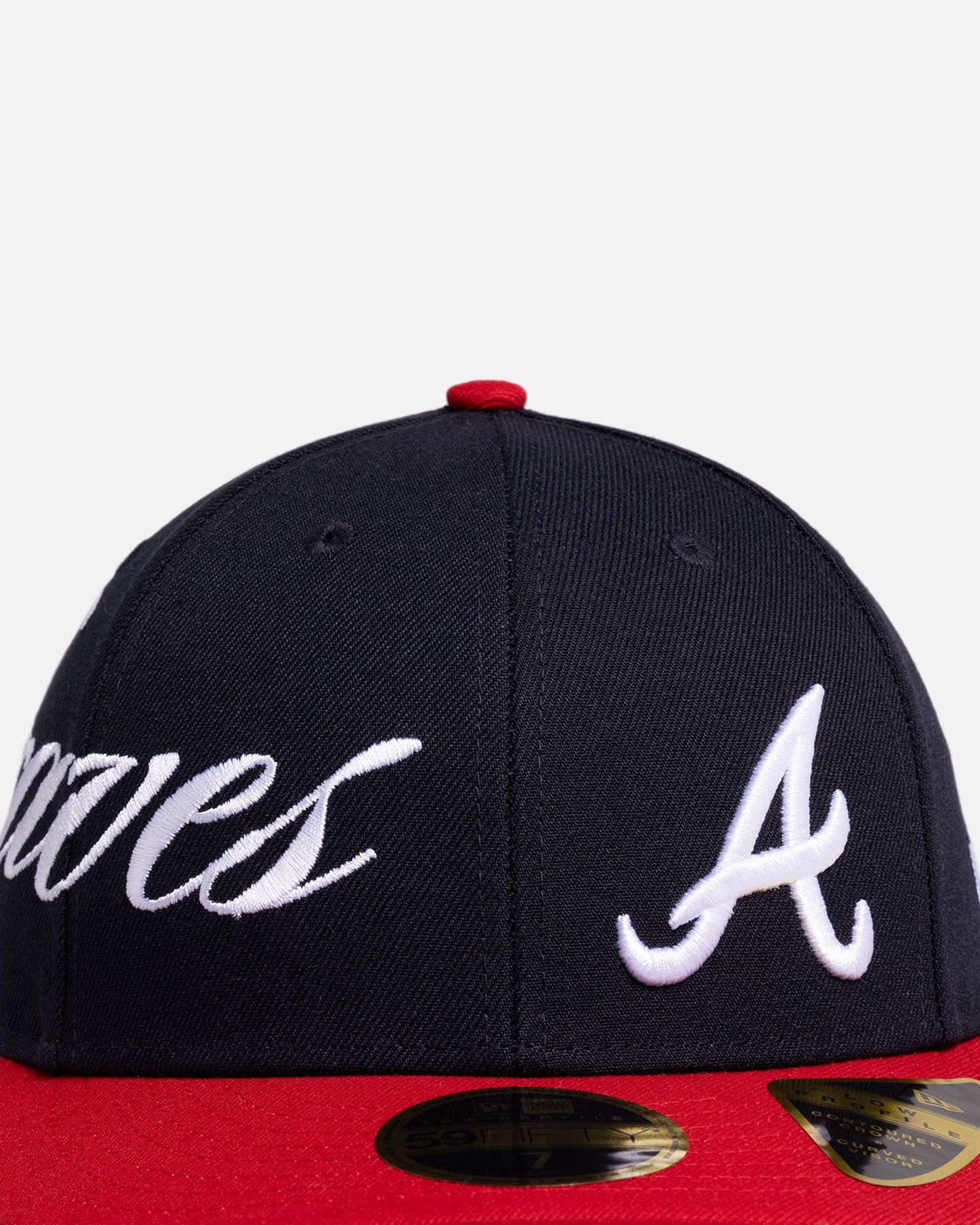 New Era Atlanta Braves 'MLB Side Script' 59FIFTY Fitted Navy