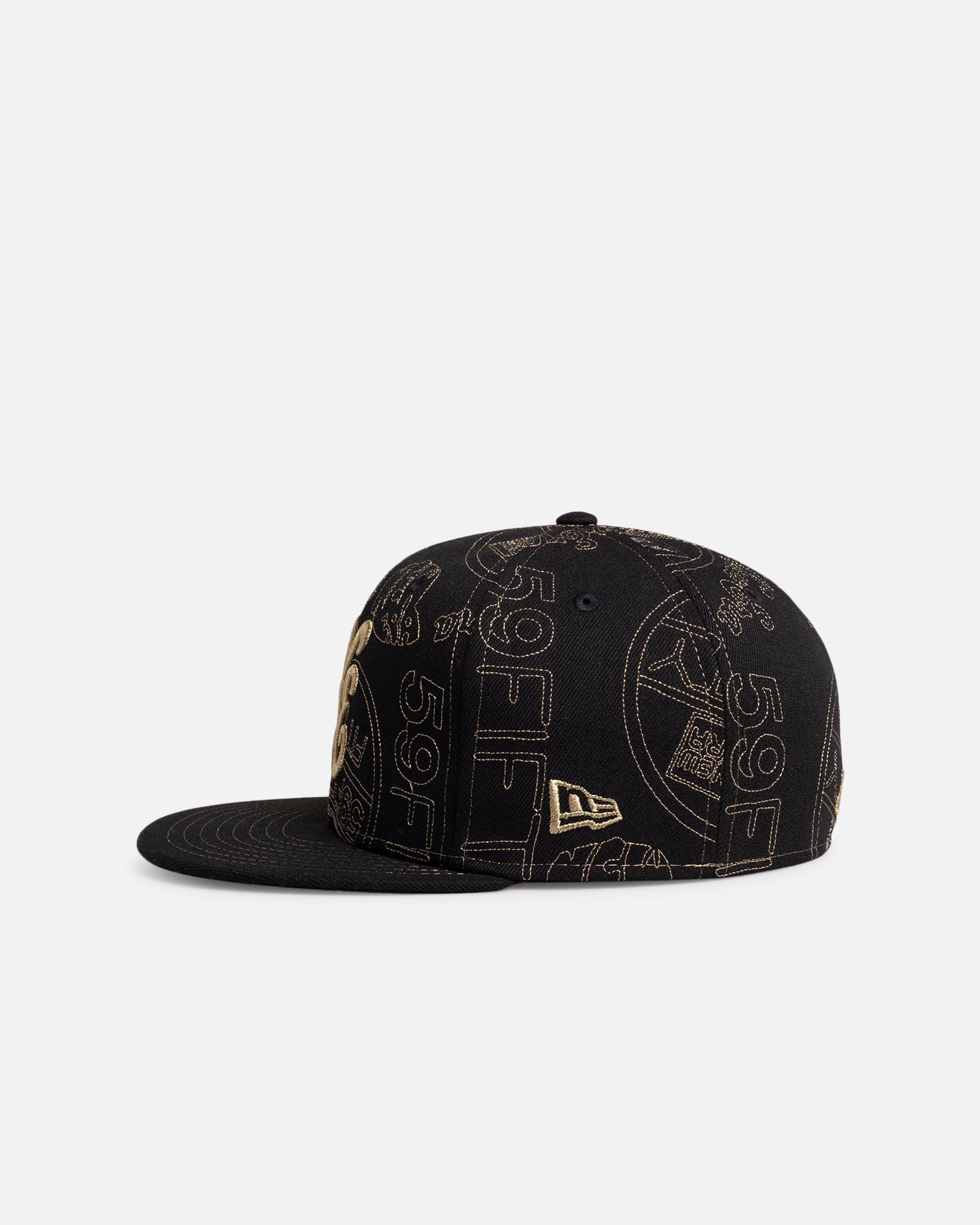 New Era New Era 'Sticker AOP' 59FIFTY Fitted Black
