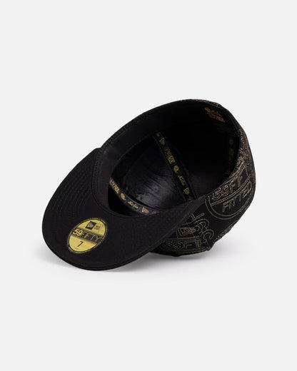 New Era New Era 'Sticker AOP' 59FIFTY Fitted Black