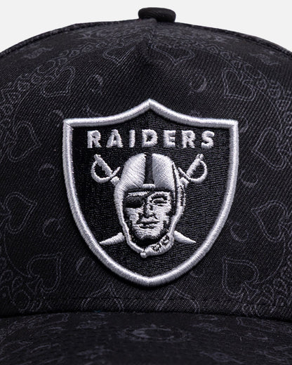 New Era Las Vegas Raiders 'Black Tonal' 9FORTY A-Frame Snapback Black