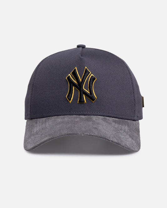 New Era New York Yankees 'Suede Visor' 9FORTY A-Frame Snapback Graphite