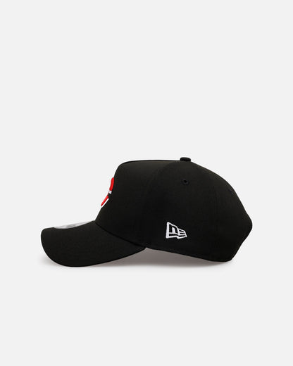 New Era Cincinnati Reds 'Black And Team Color' 9FORTY A-Frame Snapback Black/Official Team Color