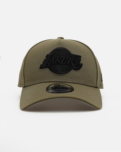 New Era Los Angeles Lakers 'Easy Olive' 9FORTY A-Frame Snapback Olive