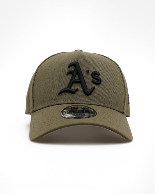 New Era Oakland Athletics 'Easy Olive' 9FORTY A-Frame Snapback Olive