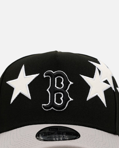 New Era Boston Red Sox 'Stars' 9FORTY A-Frame Snapback Black/Grey
