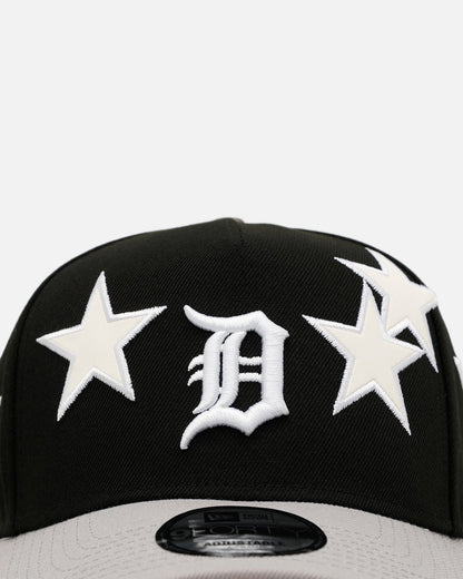 New Era Detroit Tigers 'Stars' 9FORTY A-Frame Snapback Black/Grey