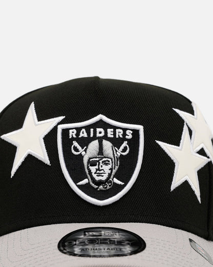 New Era Las Vegas Raiders 'Stars' 9FORTY A-Frame Snapback Black/Grey