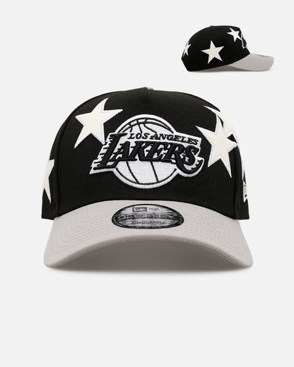 New Era Los Angeles Lakers 'Stars' 9FORTY A-Frame Snapback Black/Grey