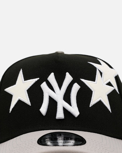 New Era New York Yankees 'Stars' 9FORTY A-Frame Snapback Black/Grey
