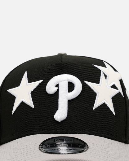 New Era Philadelphia Phillies 'Stars' 9FORTY A-Frame Snapback Black/Grey