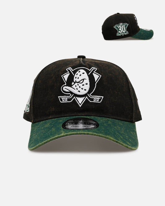 New Era Anaheim Ducks 'Washed Green 2.0' 9FORTY A-Frame Snapback Black/Green