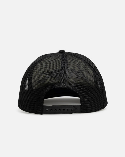 Loiter Airbrush Panther Trucker Snapback Cap Black