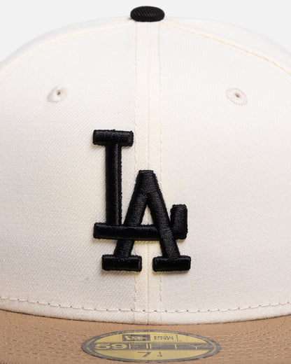New Era Los Angeles Dodgers 'Chrome Khaki' 59FIFTY Fitted White